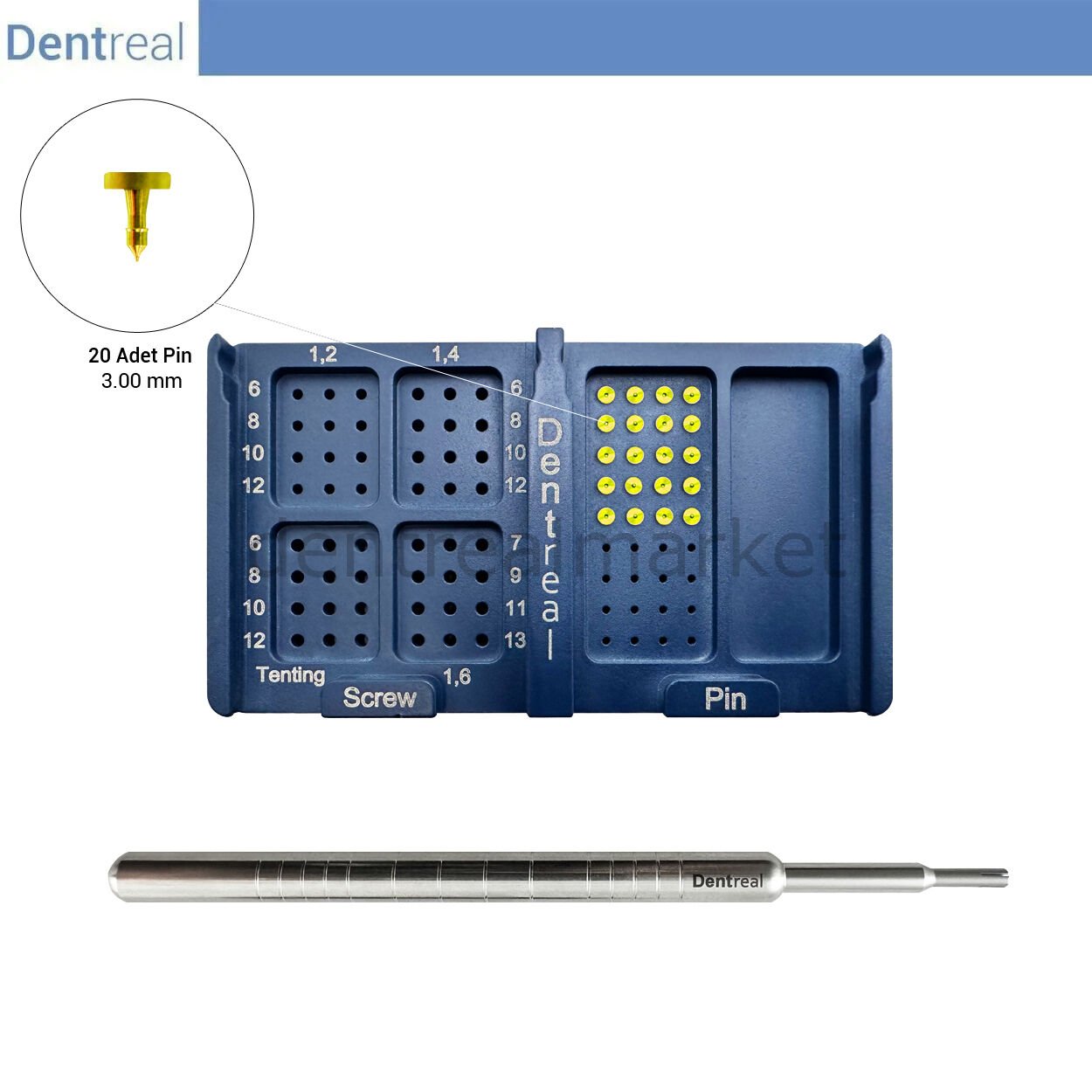 OmniFİX Membran Sabitleme Pin Set 3 mm - 20 Pin