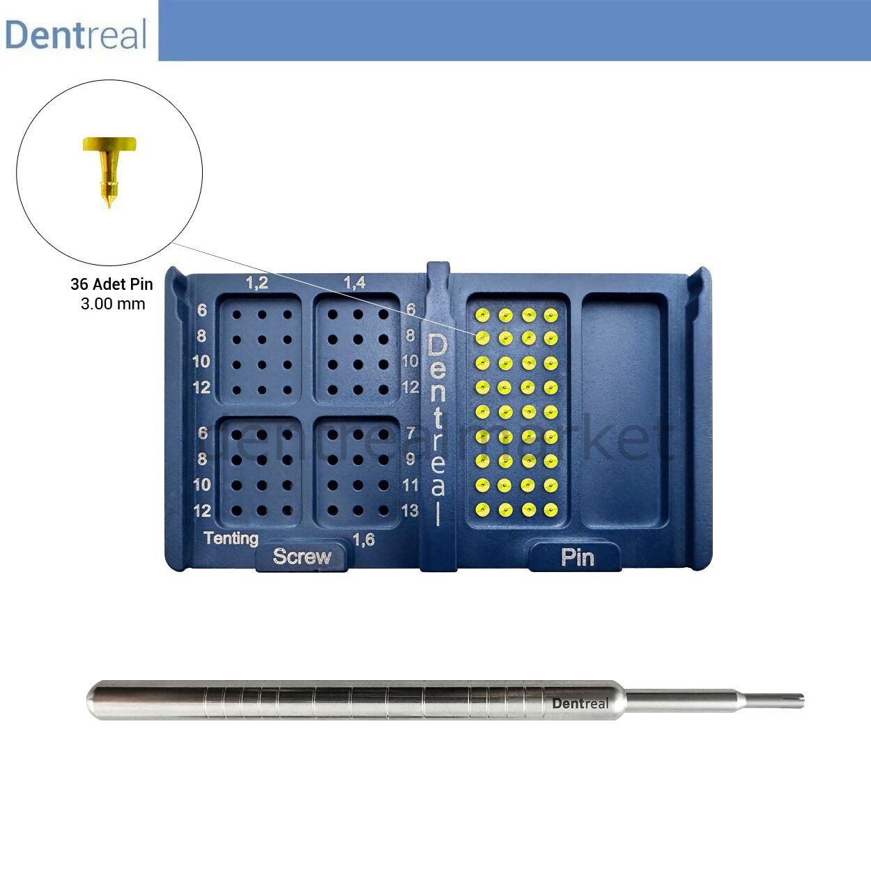 New Memfix Membran Sabitleme Pin Set 3 mm - 36 Pin