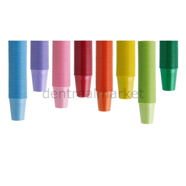 Renkli Plastik Bardak - 500 Adet