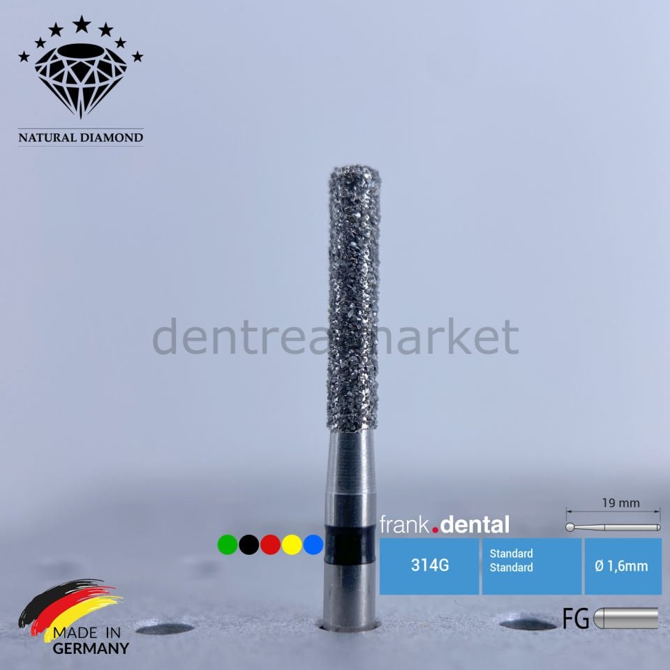 Doğal Elmas Frez - Aeratör - 837KR - Silindir - 5 Adet