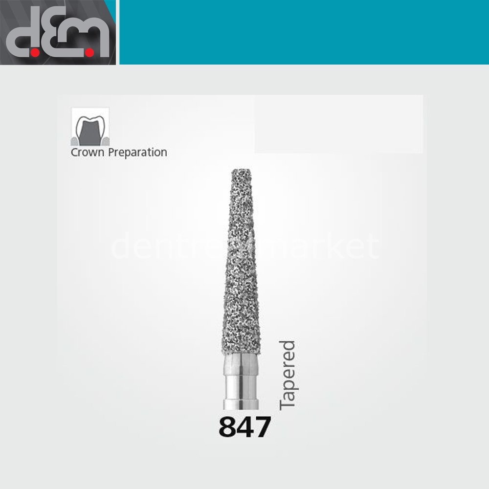 DX Sentetik Elmas Frez - 847 - Konik - 10 Adet
