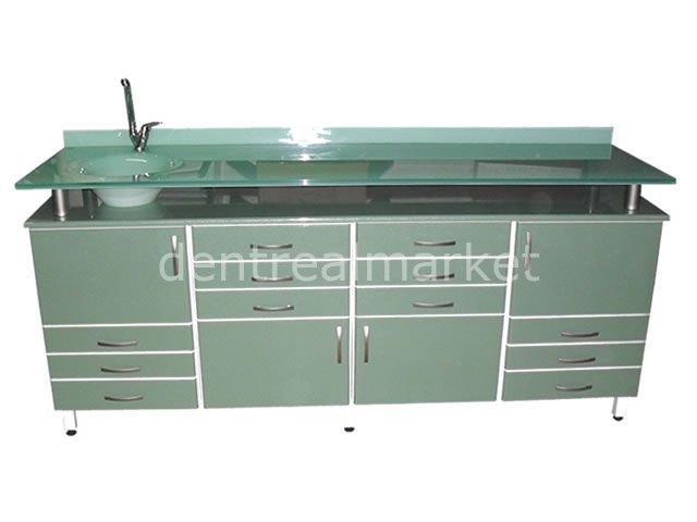 Klinik Dolap Camlı  200 cm Xt - A