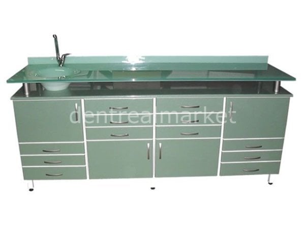 Klinik Dolap Camlı  200 cm Xt - A