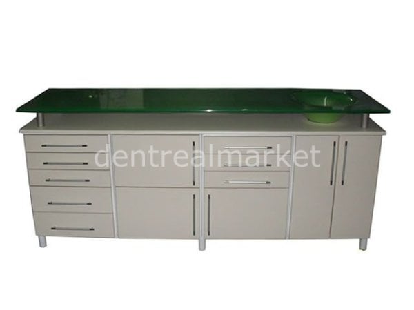 Klinik Dolap Camlı  200 cm Xt - B