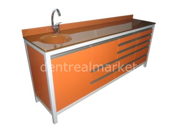 Klinik Dolap Camlı 250 cm Xt - E