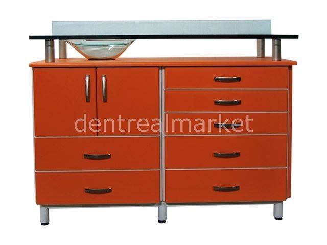 Klinik Dolap Camlı 120 cm Xt - F