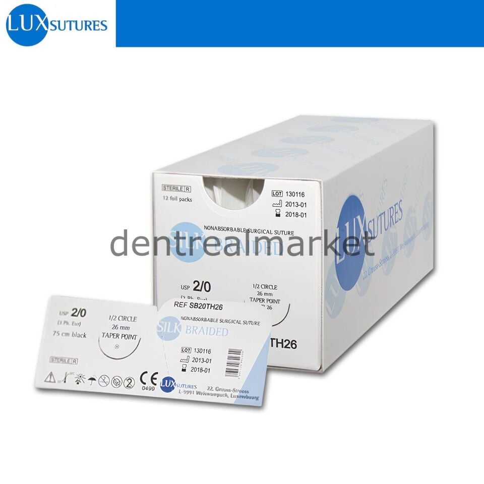 Silk Siyah İpek Cerrahi Sutur - Non-Absorbe - Ters Keskin İgneli SKT: 12/2026