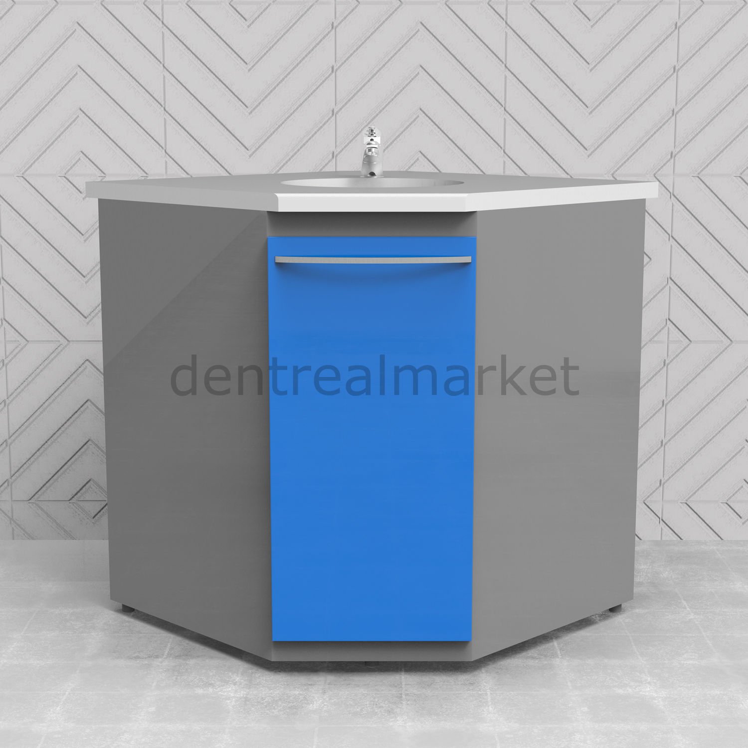 Klinik Dolap - Modül - Lavabolu Laminat Tezgah GL14