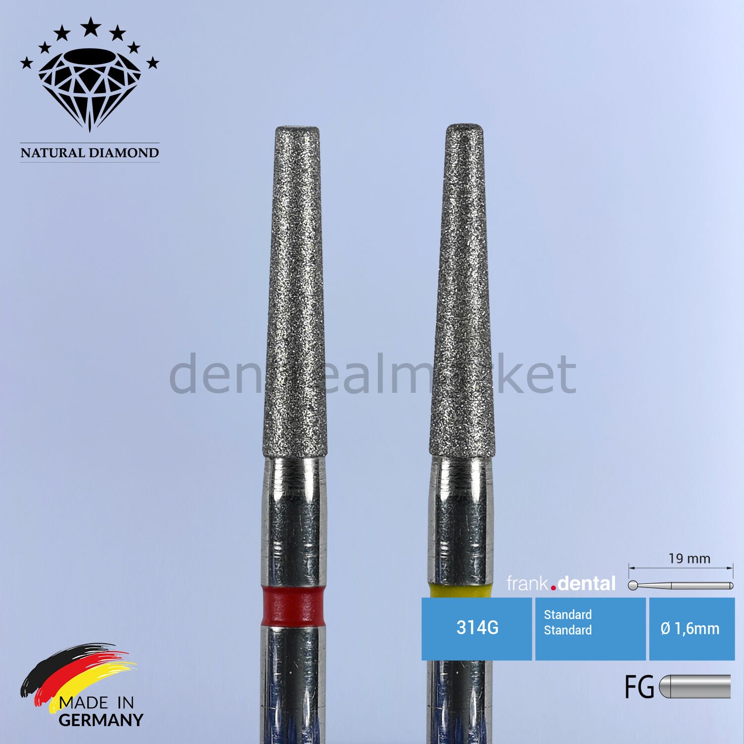 Elmas Frez - Bitim ve Cila - 847 - Konik - 2 Adet