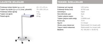 Foto Terapi Cihazı Led Lambalı