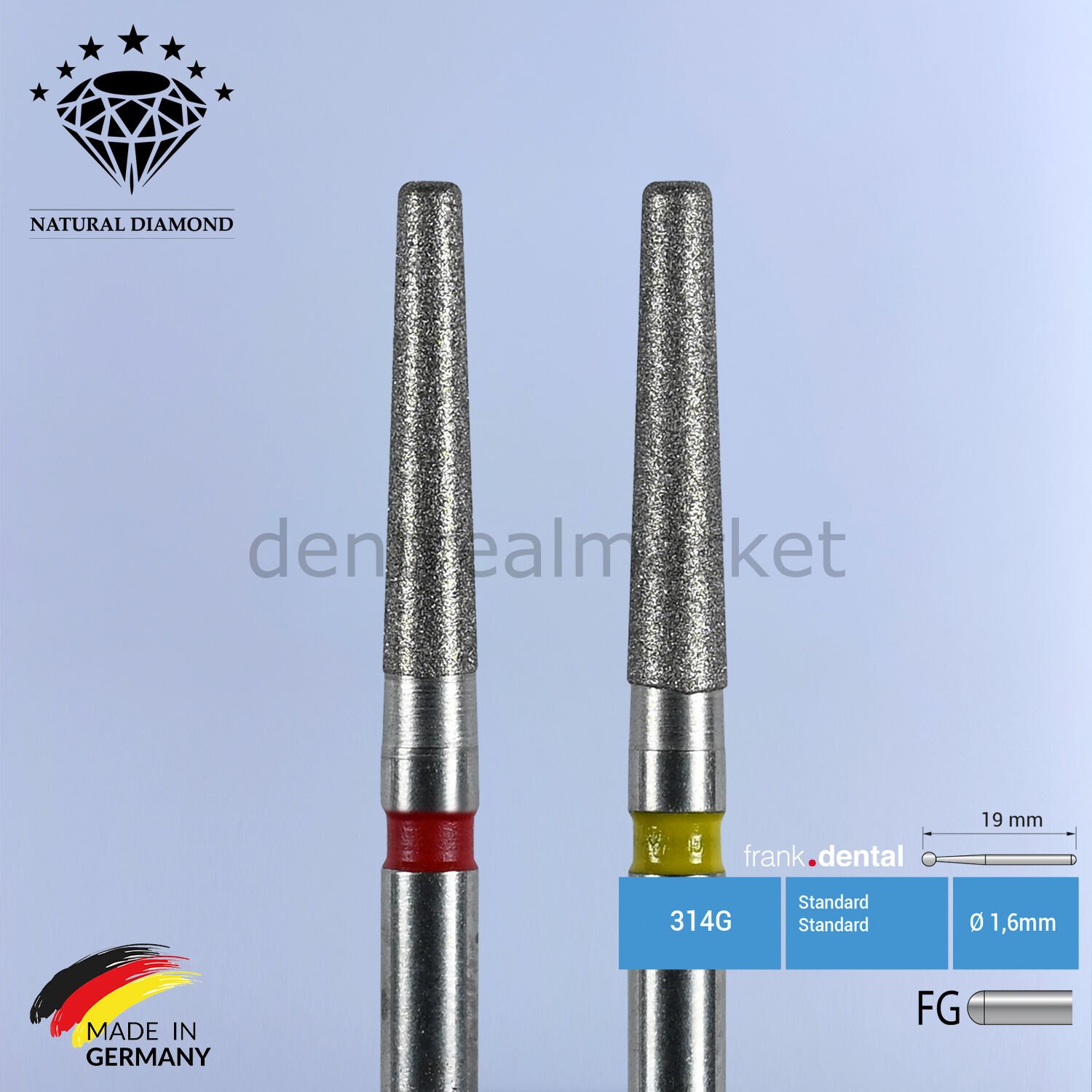 Elmas Frez - Bitim ve Cila - 847KR - Konik - 2 Adet