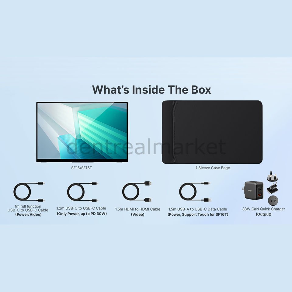 SF16T Dokunmatik Portable Monitor & C1 Kablosuz Görüntü Aktarıcı