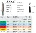 886Z Zirkon İçin Elmas Frez - 2 Adet