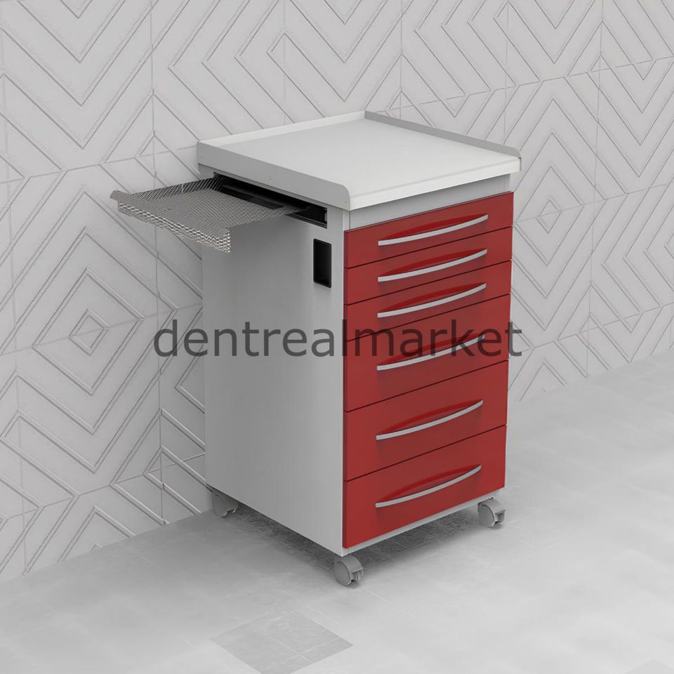 Mobil Klinik Dolap - Corian Tezgah MB04