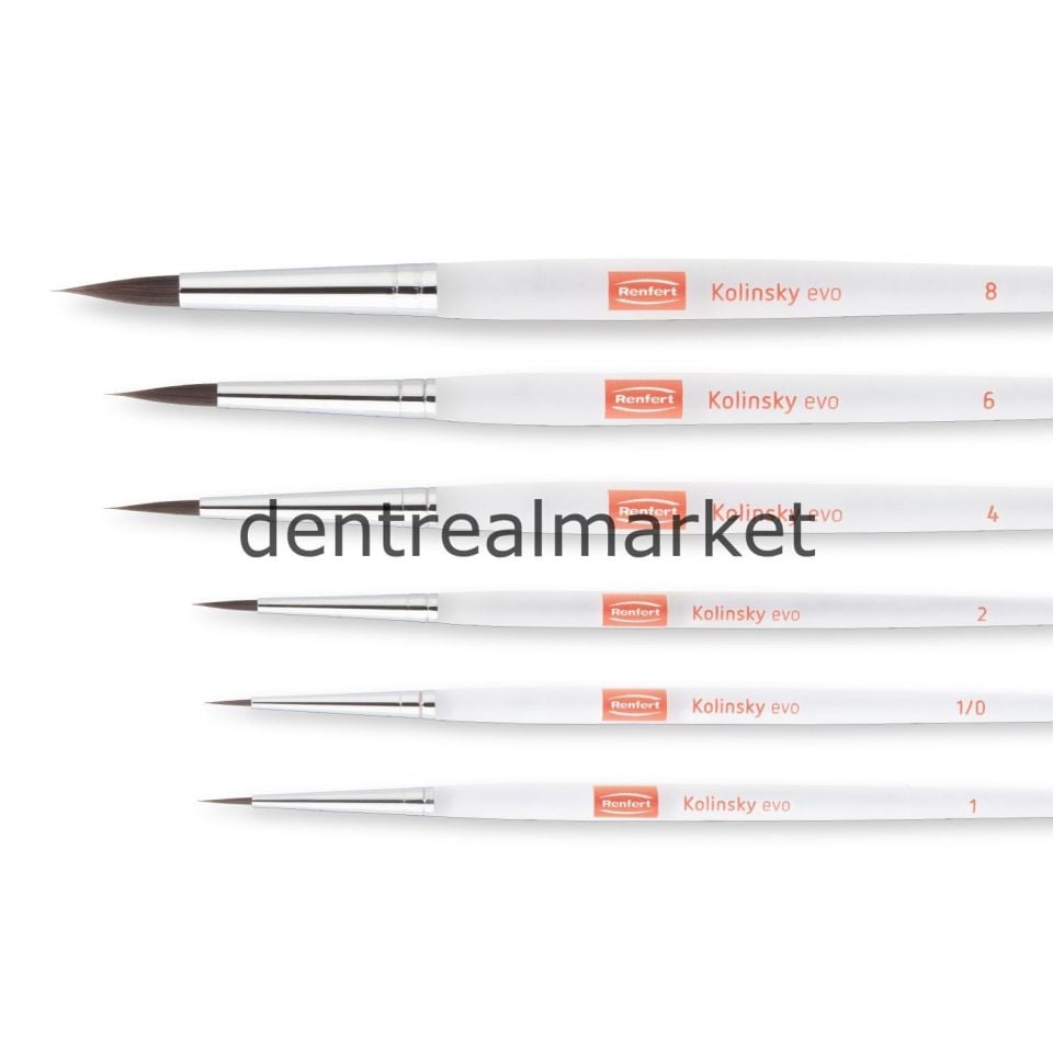 Kolinsky EVO Bionic Hair Fırça Refill Size:6 - 2 Adet