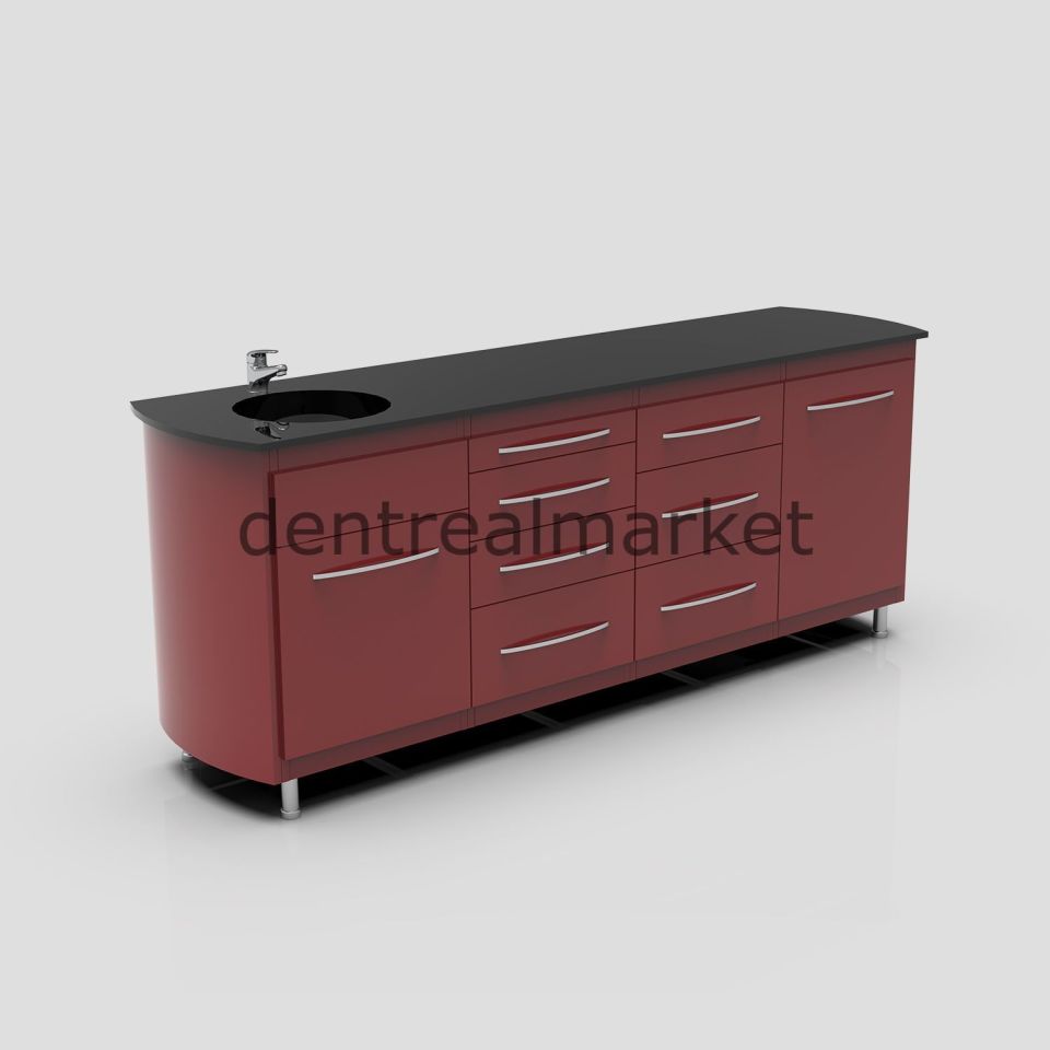 Ayarlanabilir Ayaklı Klinik Tezgah - Corian Tezgah AN04