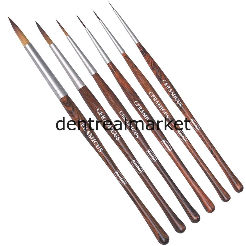 Ceramicus Porselen Sentetik Kıl Fırçası - Opaquer Brushes - 2 Adet