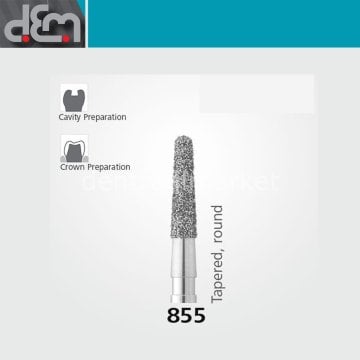 DX Sentetik Elmas Frez - 855 - Konik - 10 Adet