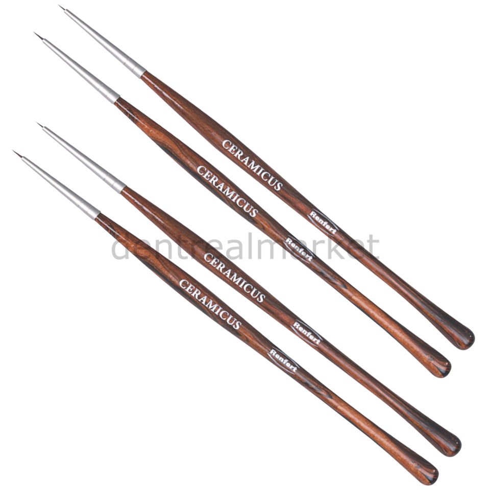 Ceramicus Porselen Sentetik Kıl Fırçası Set - Staining Brush