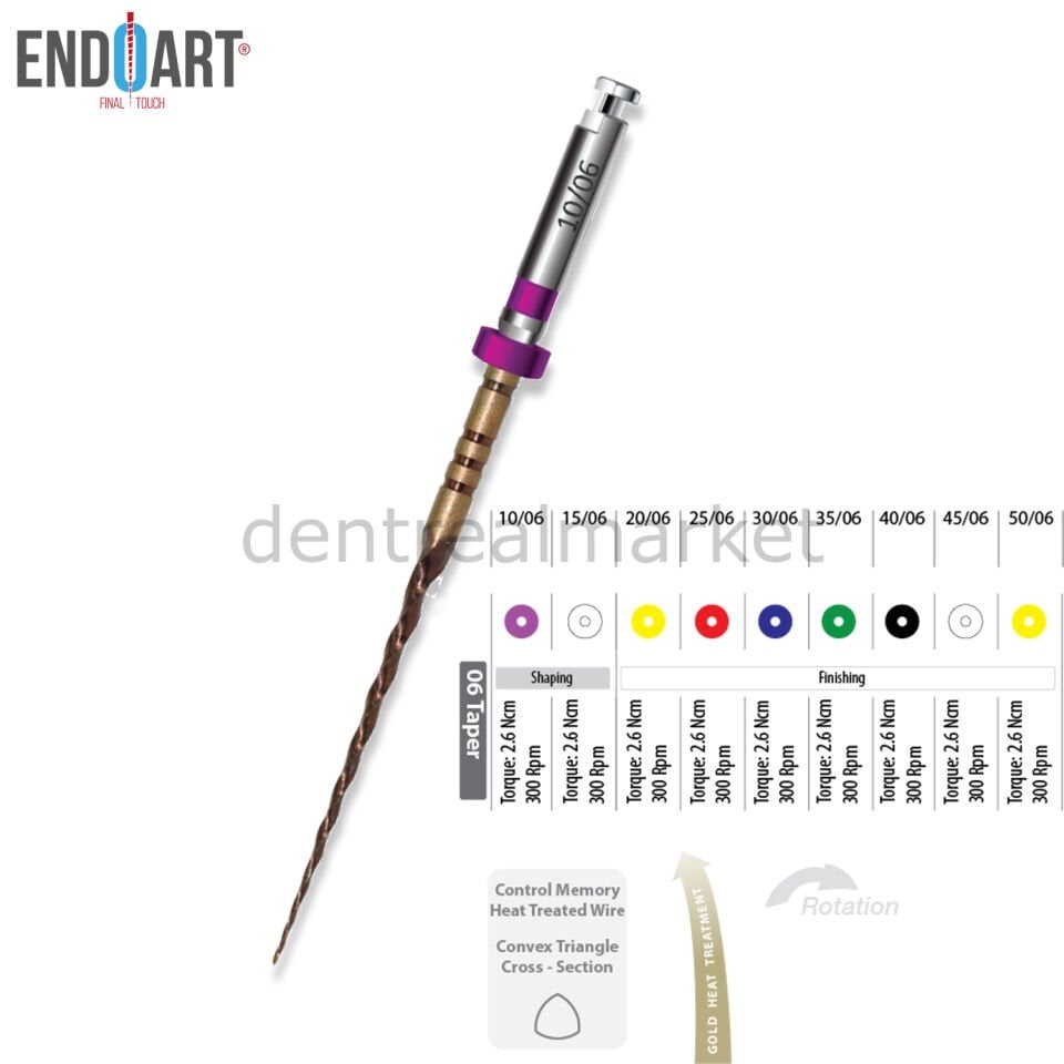 EndoArt Touch Gold Kanal Eğesi - %06 Açılı Eğe