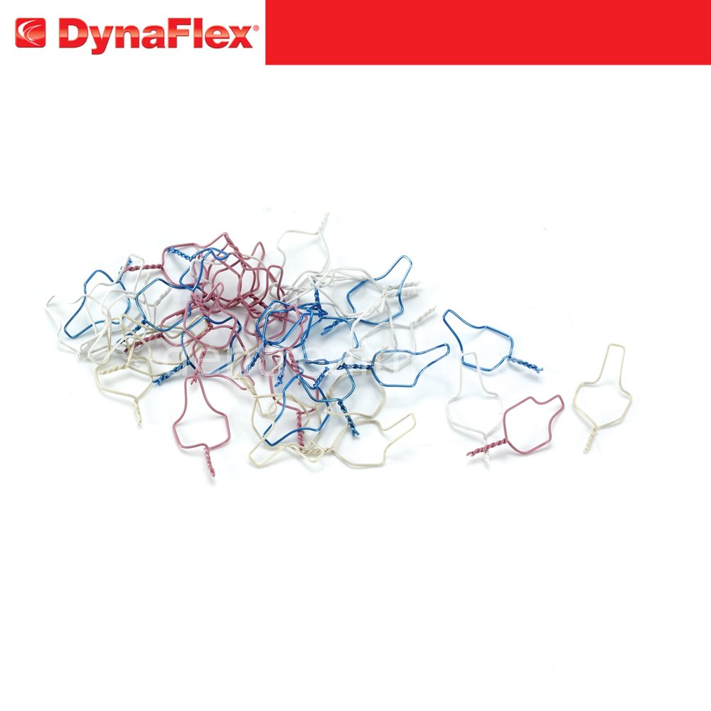 Stainless Steel Colored Ligature Ties Short - White