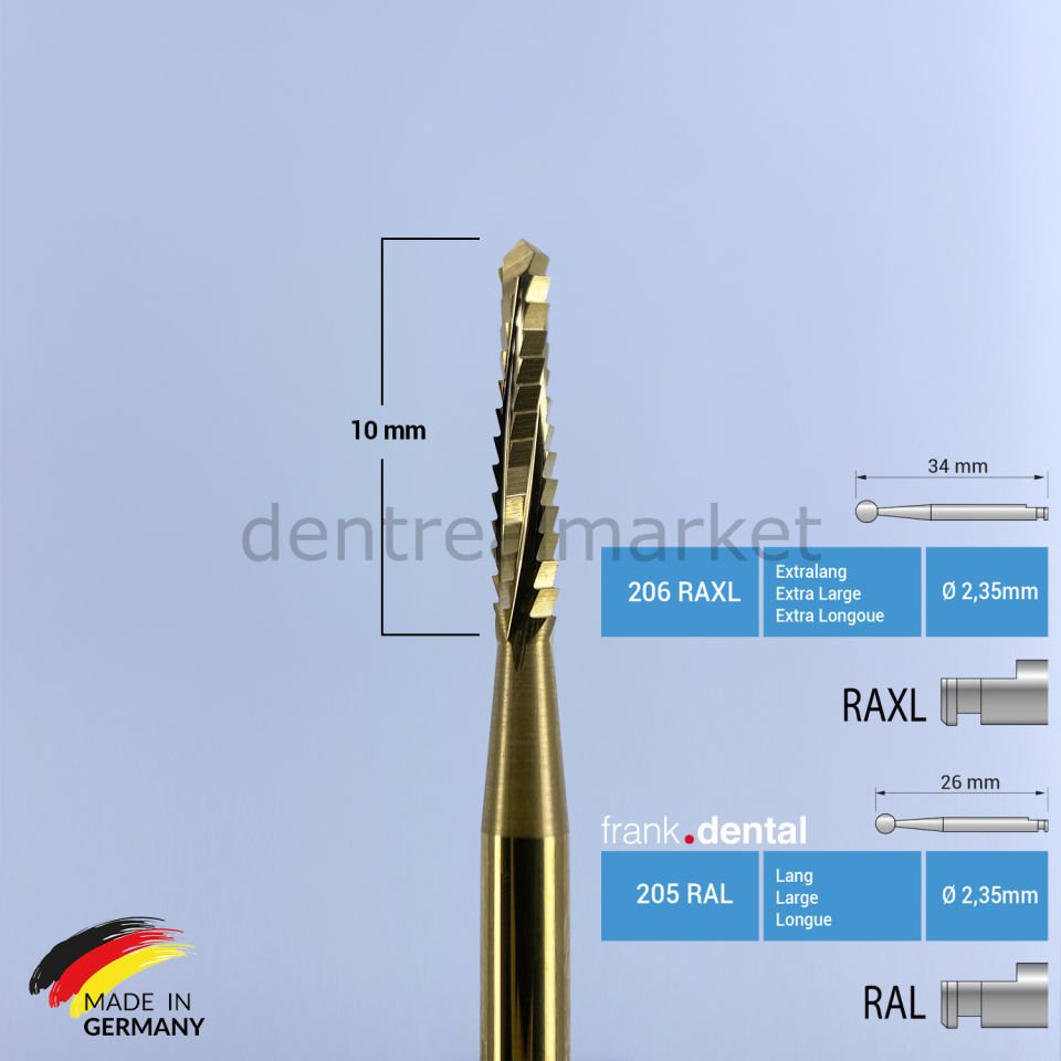 Titanyum Lindemann Cerrahi Frez - 167 RAL - RAXL