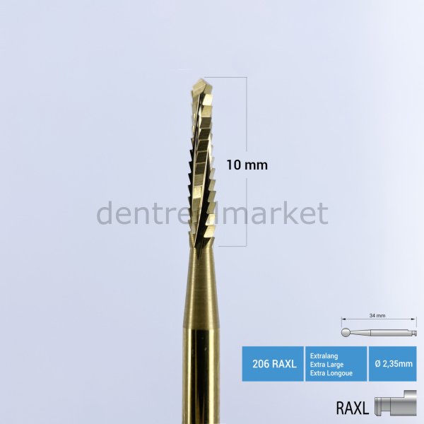 Titanyum Lindemann Cerrahi Frez - 167 RAL - RAXL Anguldurva - RAXL