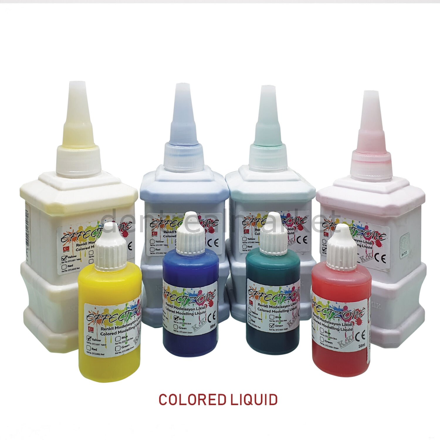 Efect Zone - Renkli Porselen Efect Likidi 50ml