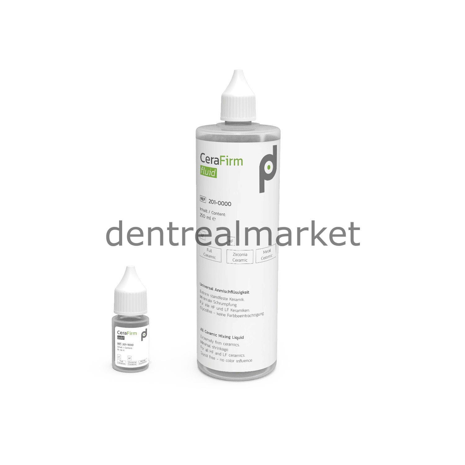 CeraFirm Kit 250 ml Fluid & 10 mm Add - Tüm Seramikler İçin Evrensel Karıştırma Likiti