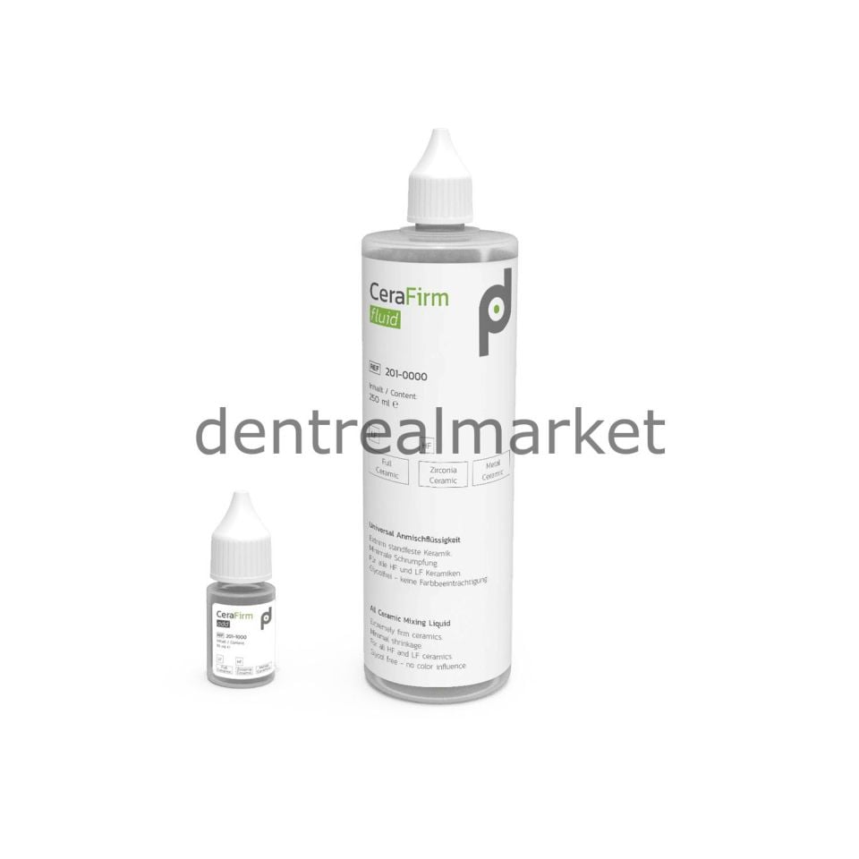 CeraFirm Kit 250 ml Fluid & 10 mm Add - Tüm Seramikler İçin Evrensel Karıştırma Likiti