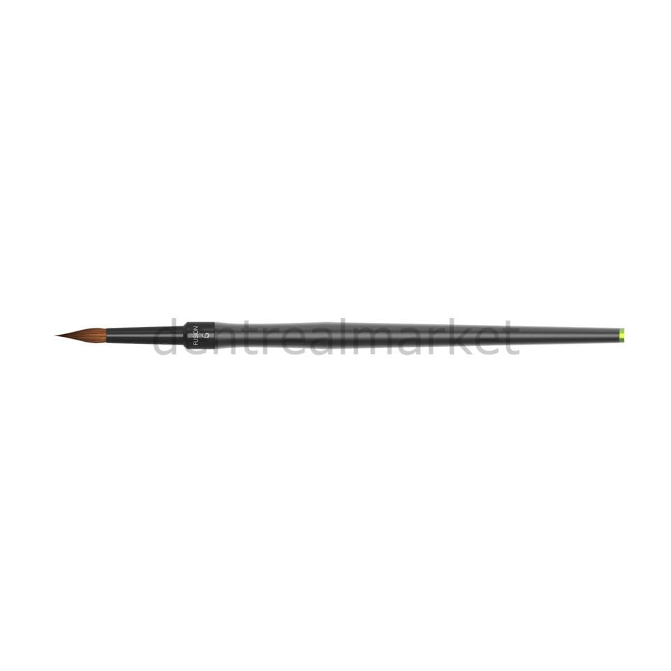 FusionBrush Premium Ceramic Brush - Kolinsky & Synthetic Fiber Fırça No:6