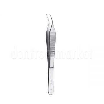 Cerrahi Presel 15 cm - Micro Adson - Dişli Eğri