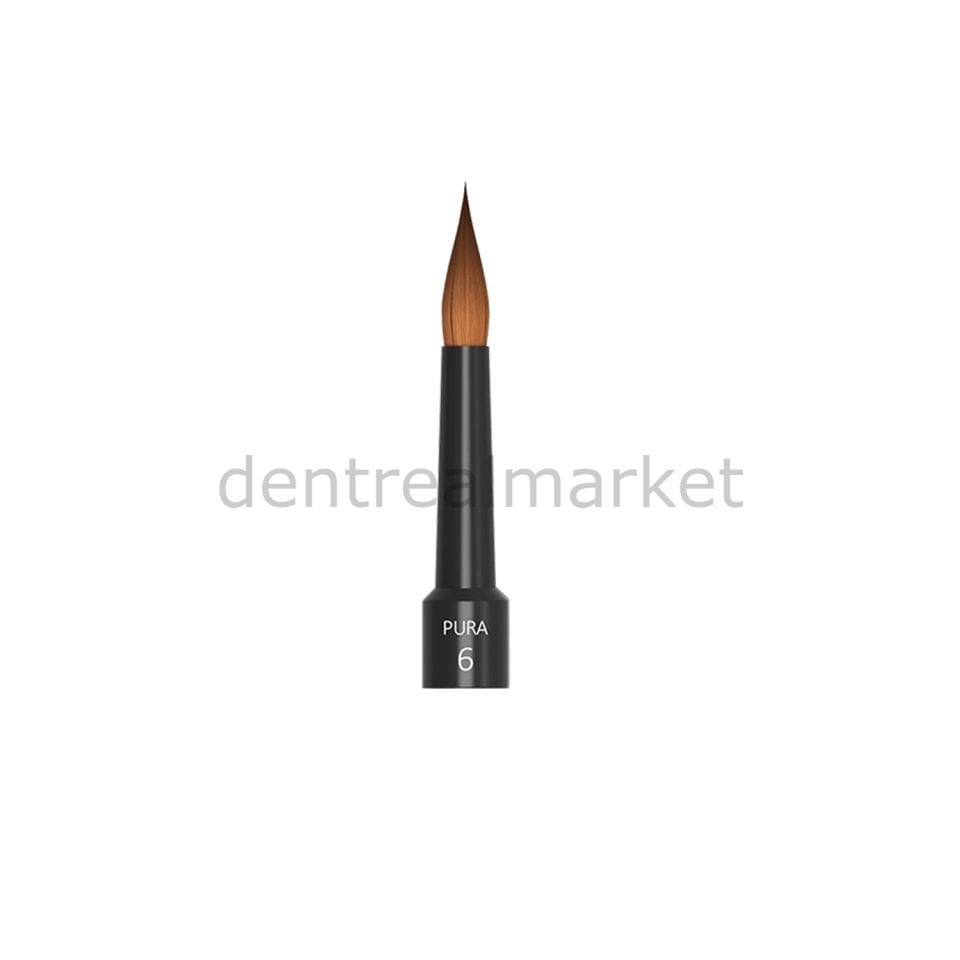 PuraBrush Ceramic Brush - Kolinsky Fiber Fırça Ucu No:6 2'lik Paket