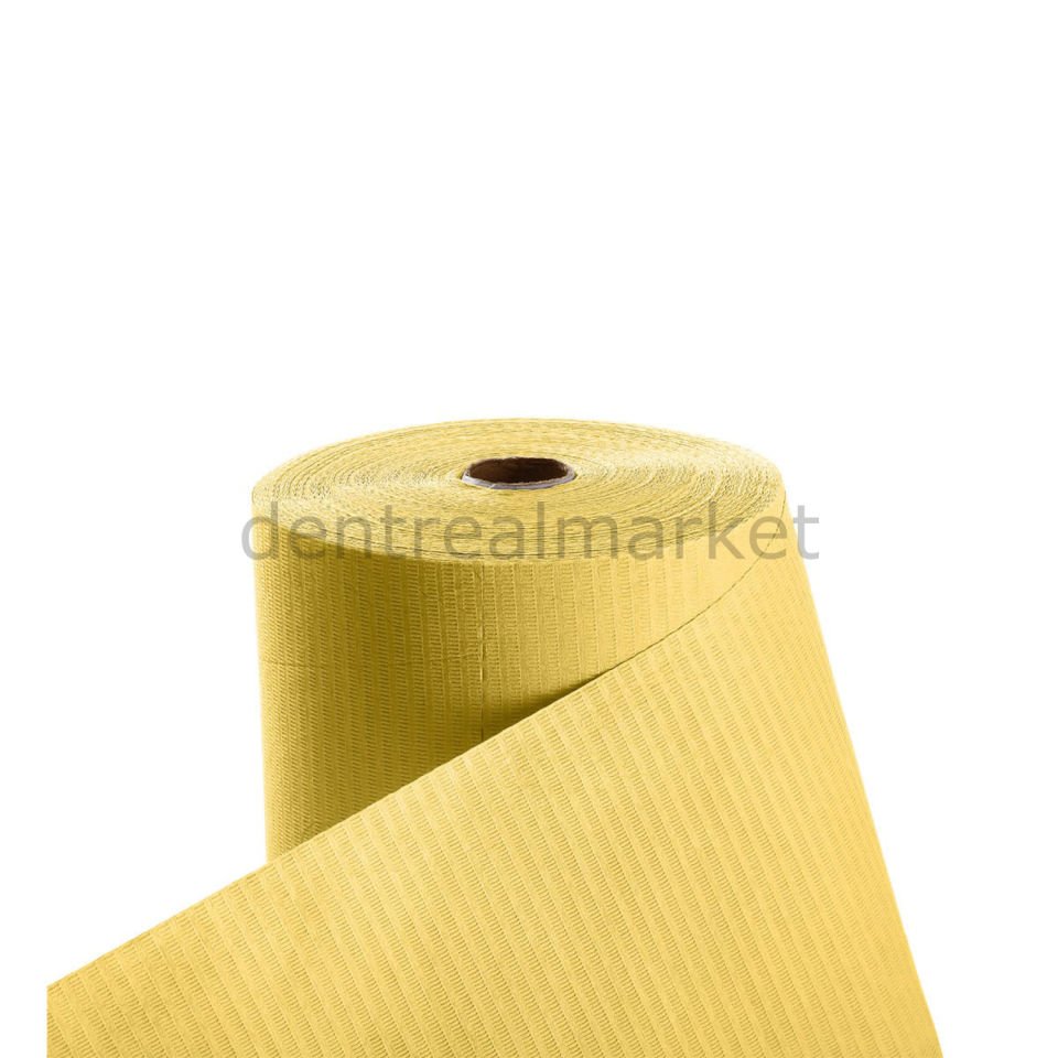 Avrupa Rulo Dişci Hasta Önlüğü ve Tabla Örtüsü Takım -  Yellow