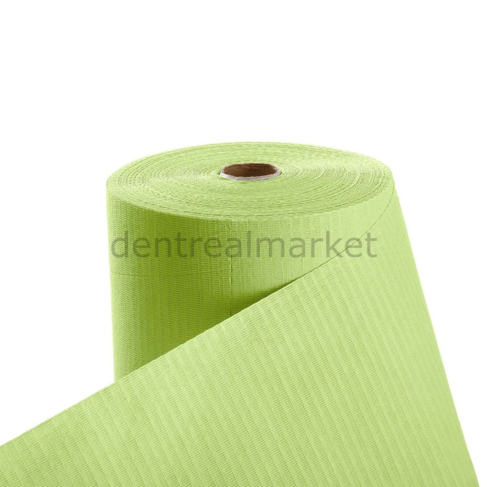Avrupa Rulo Dişci Hasta Önlüğü ve Tabla Örtüsü Takım -  Green Lime