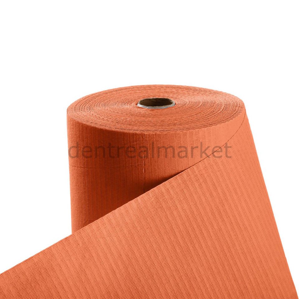 Avrupa Rulo Dişci Hasta Önlüğü ve Tabla Örtüsü Takım - Orange