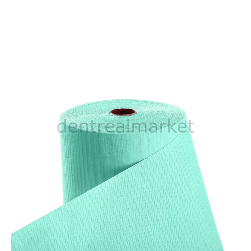 Avrupa Rulo Dişci Hasta Önlüğü ve Tabla Örtüsü Takım - Turquoise