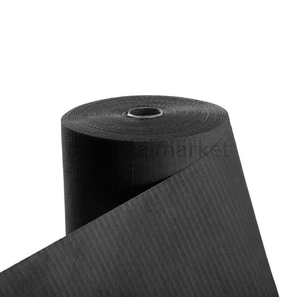 Avrupa Rulo Dişci Hasta Önlüğü ve Tabla Örtüsü Takım - Black