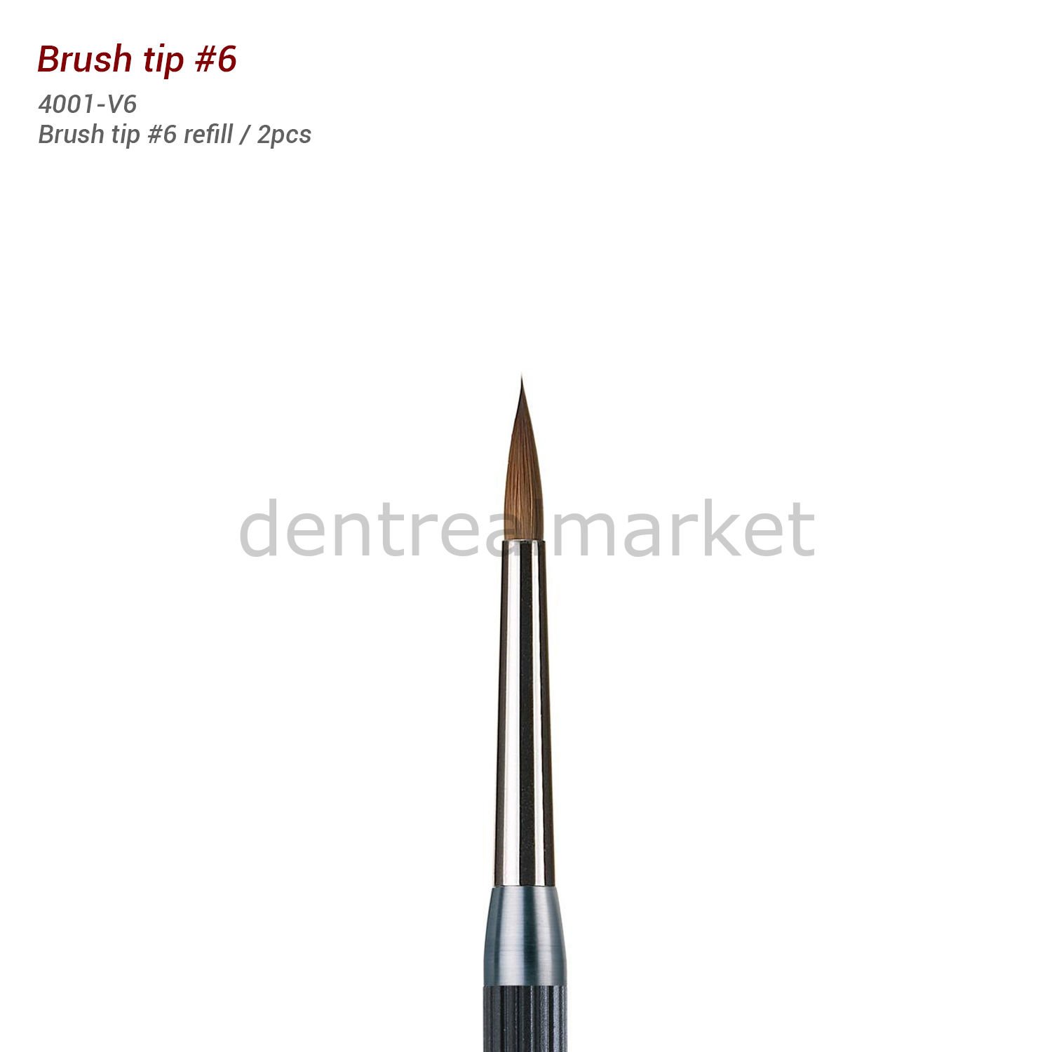 Fırça Ucu - Brush Tip #6- Porselen Fırçası