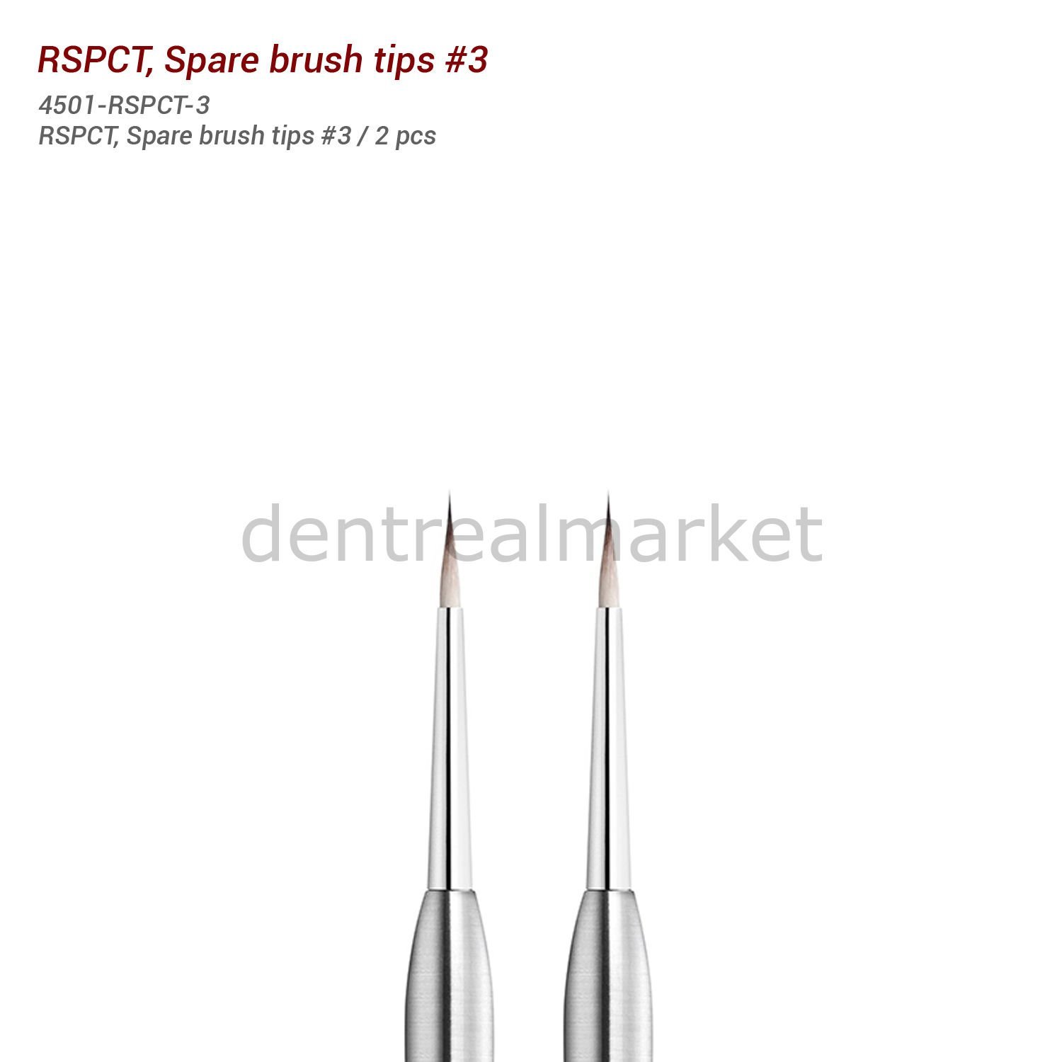 RSPCT, Sentetik Fırça Uçları - Spare Brush Tips #3 - 2 Adet