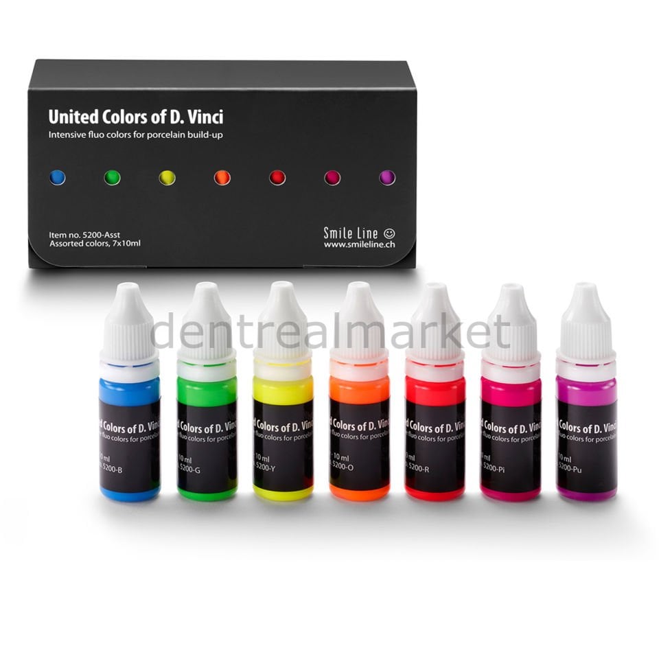 United Colors - Porselende Kullanılan Yoğun florürlü Boya Set
