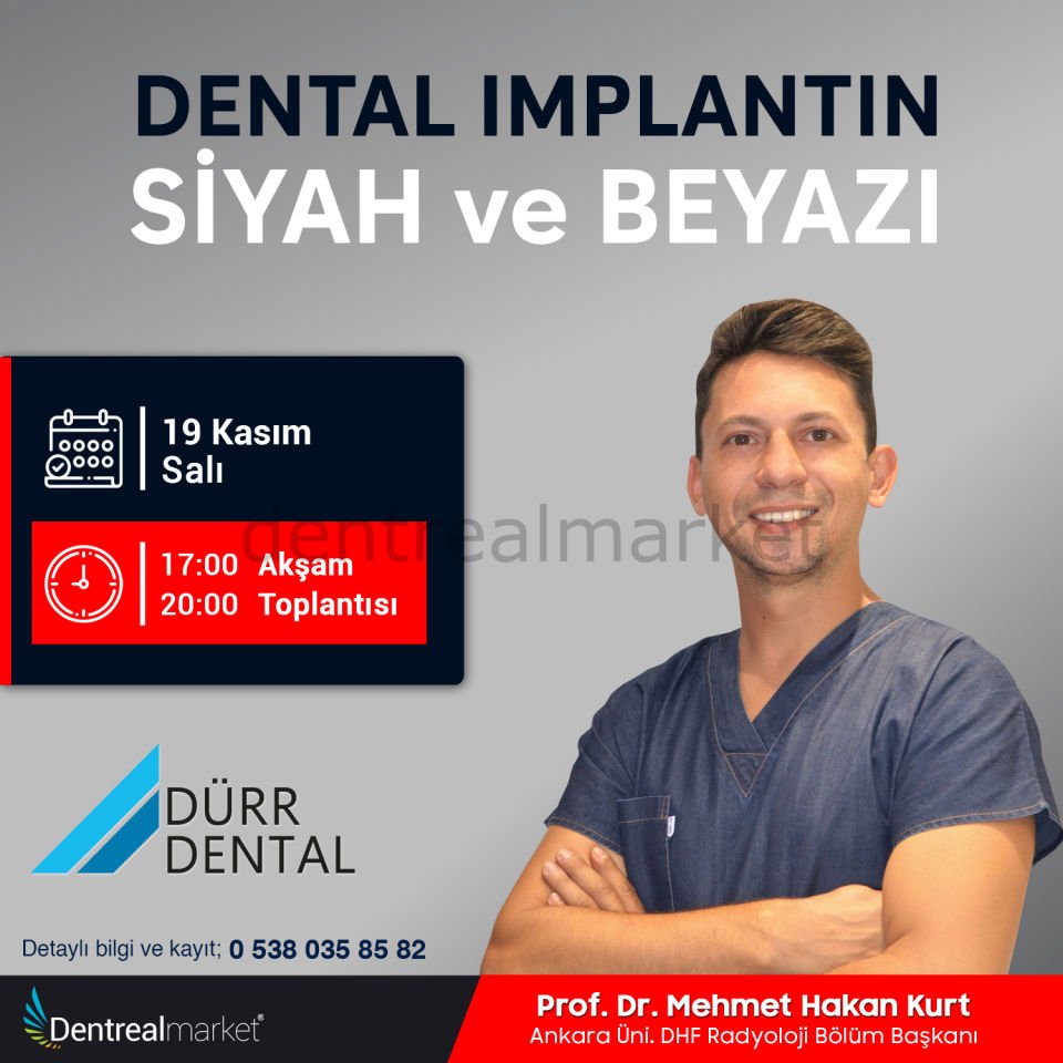 Dental Implant'ın Siyah ve Beyazı - Prof. Dr. Mehmet Hakan Kurt