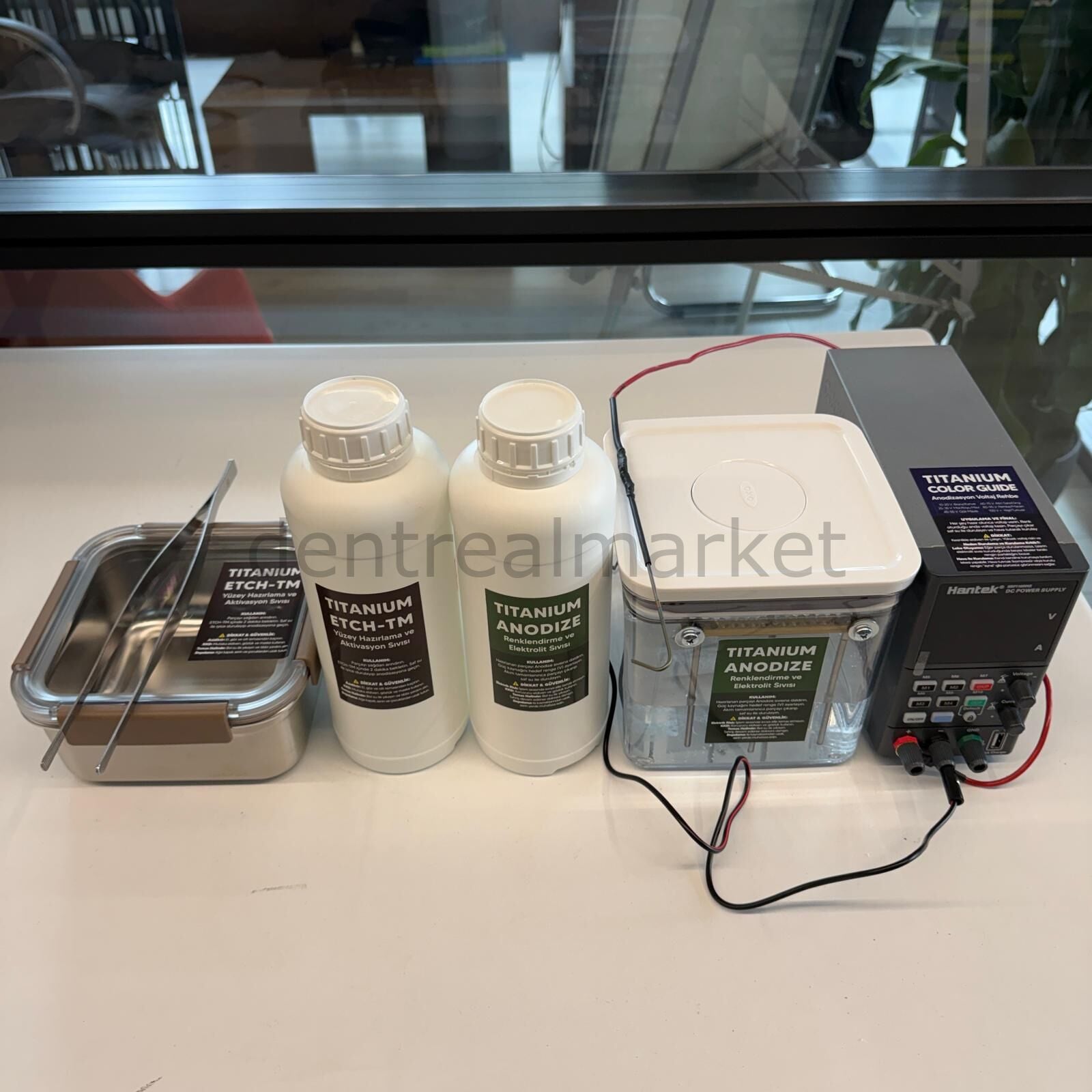 Dental Titanyum Renklendirme ve Anodizasyon Seti