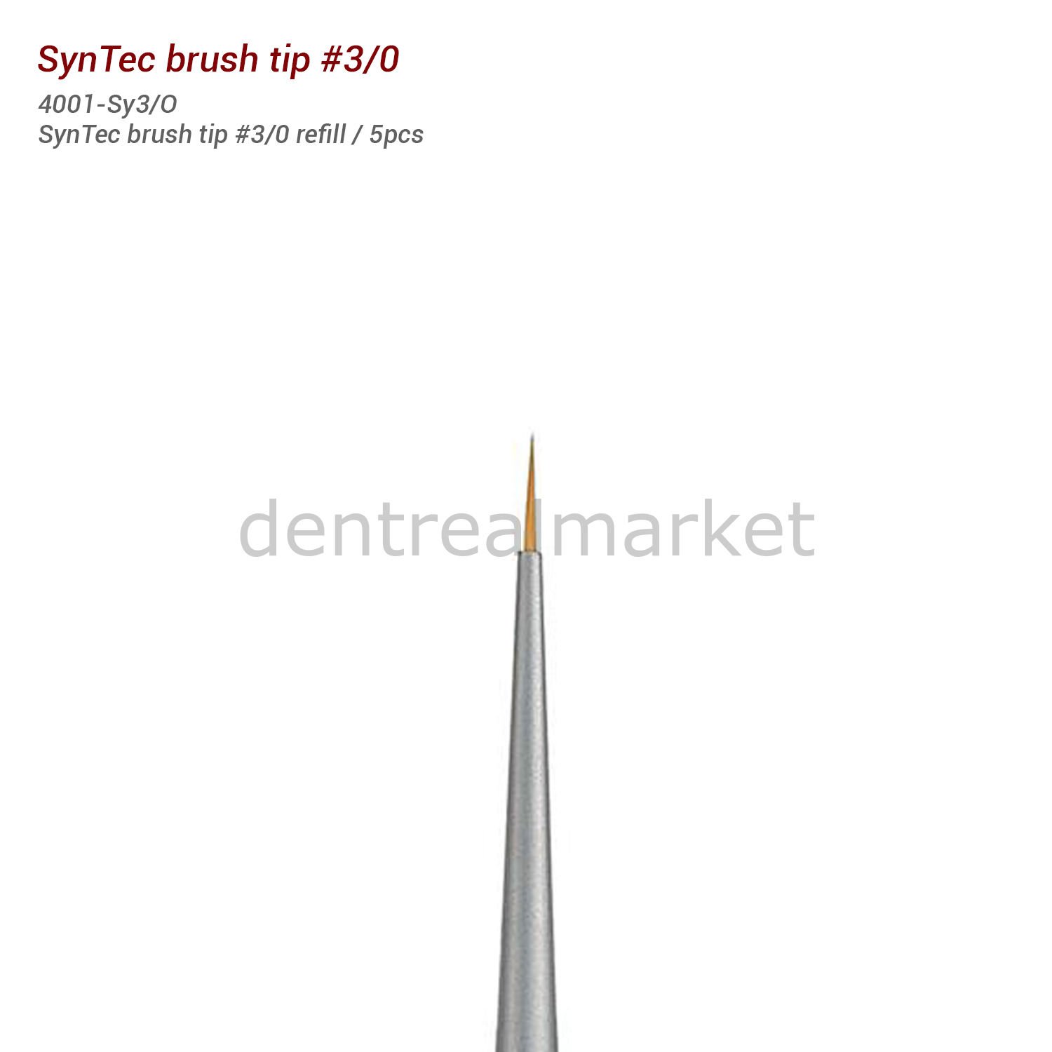 SynTec Fırça Ucu - SynTec Brush Tip #3/0 - Porselen Fırçası