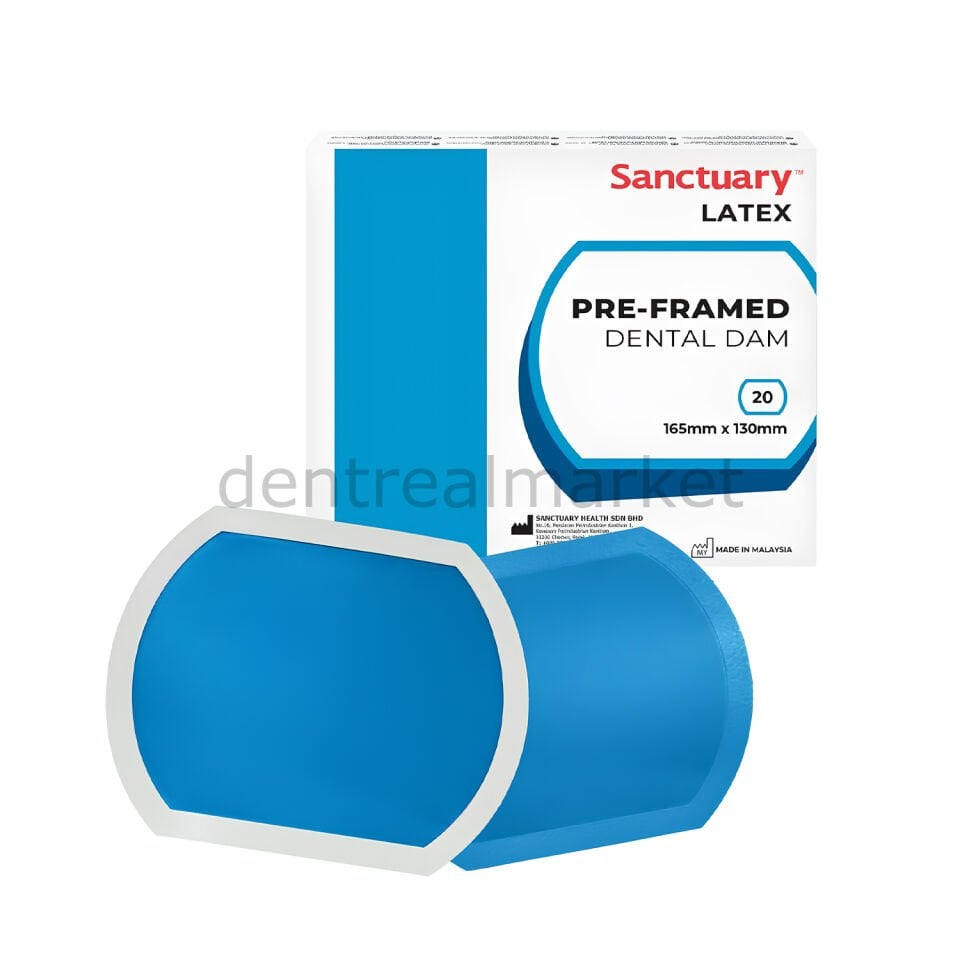 Kendinden Çerçeveli Rubberdam Lastigi Mavi - Pre-Framed