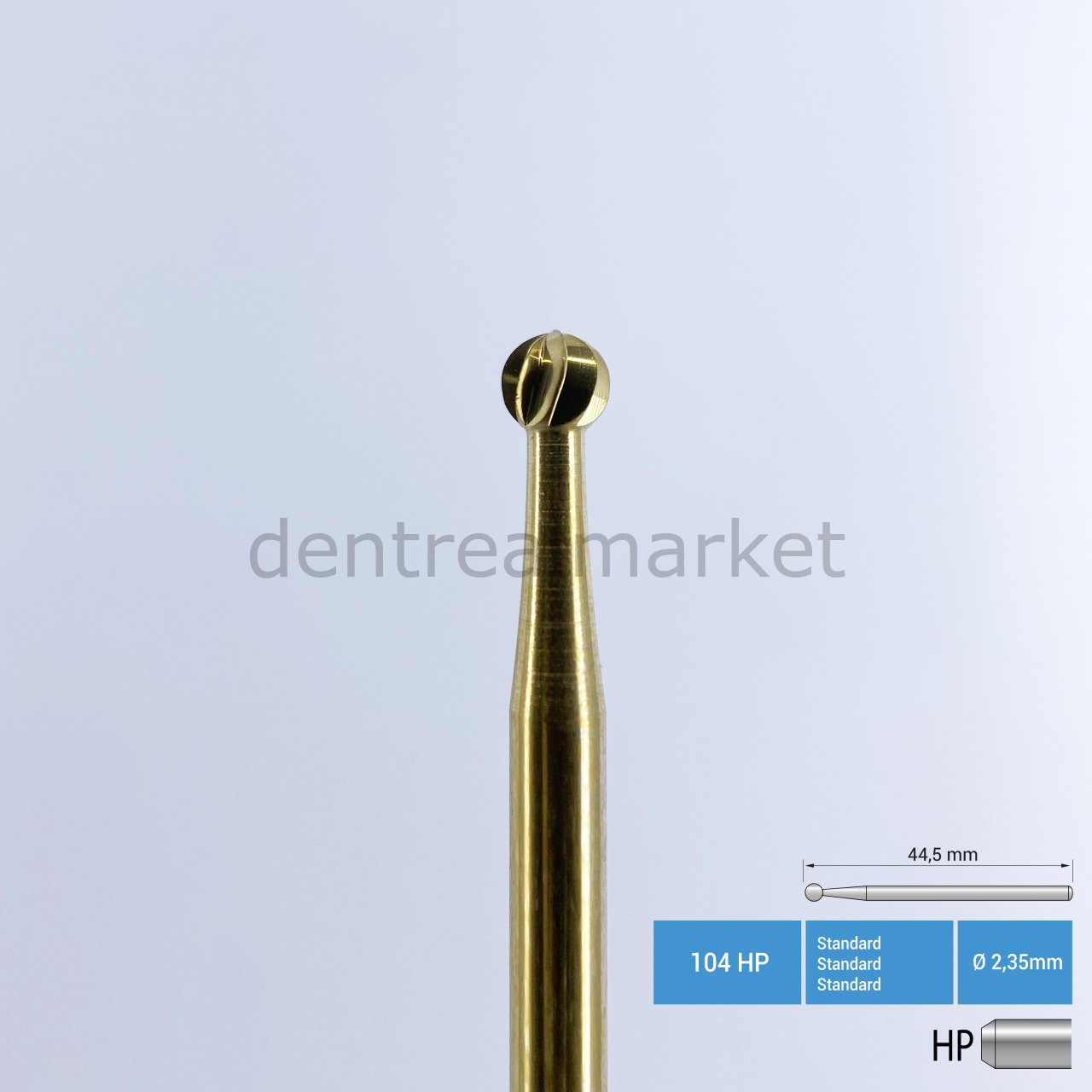 Titanyum Carpide Cerrahi Frez Rond - 141 HP Piyasemen - HP - Ø 027