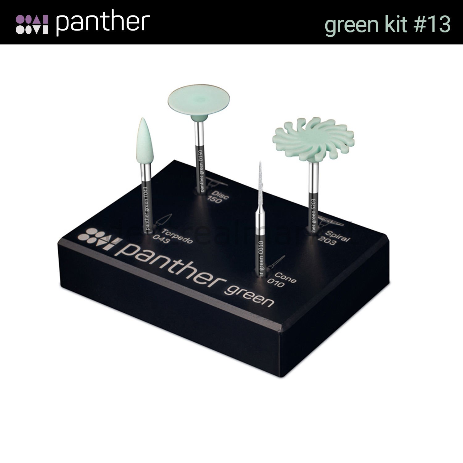 Panther Green Sinter Öncesi Zirkonyum İşleme Seti #13