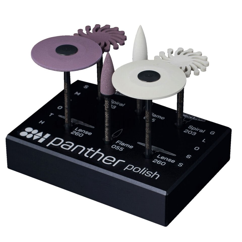 Panther Zirkonyum, Seramik ve Lityum Disilikat İçin Özel Parlatıcı Kit