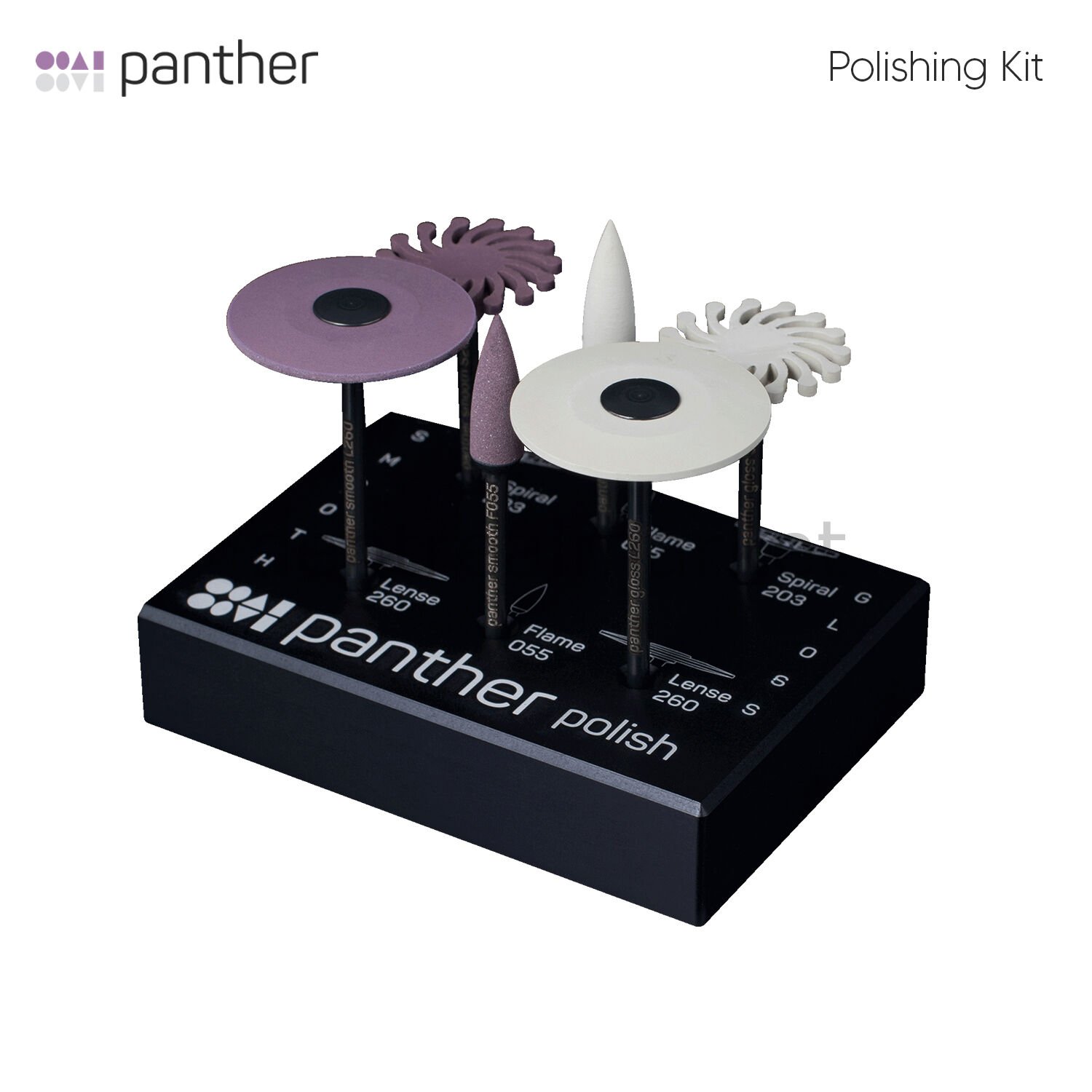 Panther Polishing Kit - Zirkonyum,Seramik ve Lityum Disilikat için