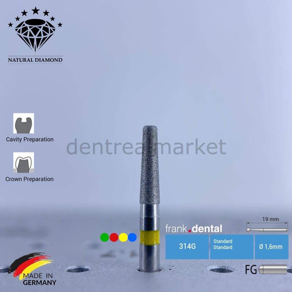 Doğal Elmas Frez - Aeratör - 846KR - Konik - 5 Adet